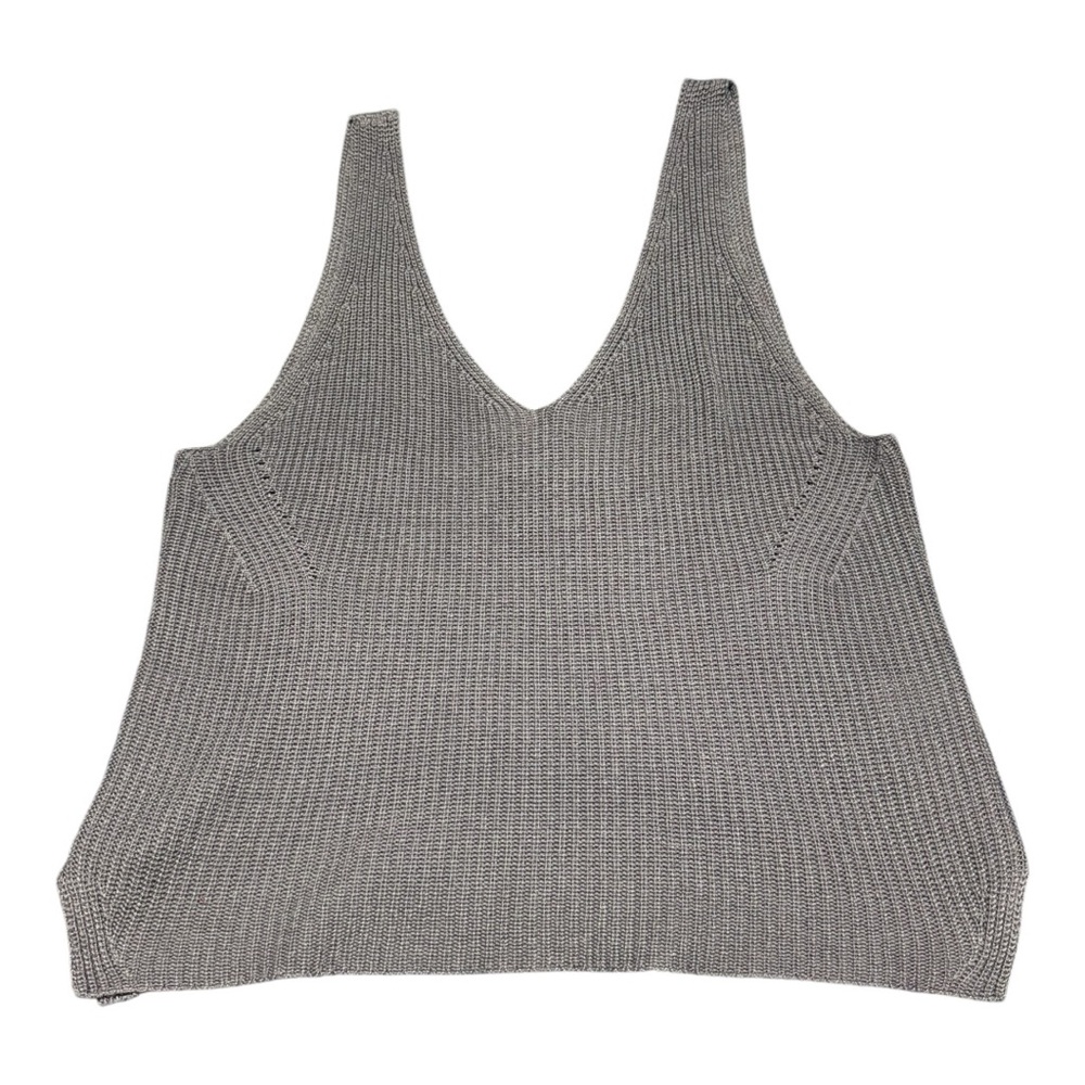 Gentle Fawn Lisette Tank Top Knit Small Indigo Blue V-Neck Side Slits Spring - Picture 2 of 11